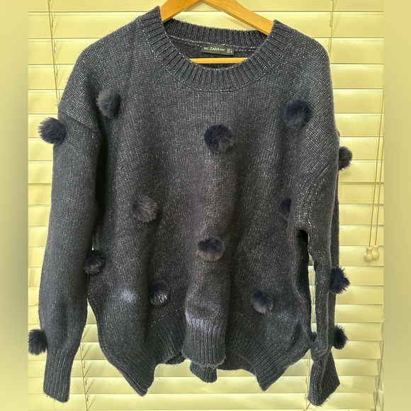 Zara Sweaters - Zara Pom Pom Sweater